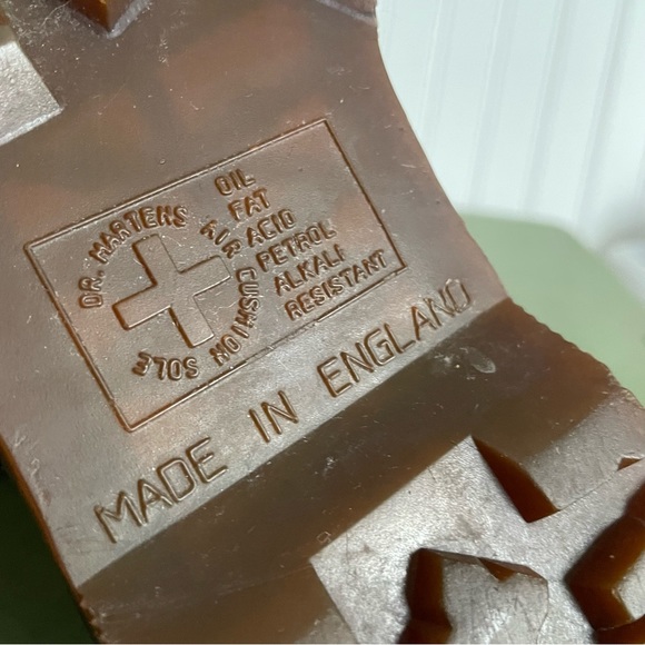 VTG *England* Dr Martens Loop Closure Oxfords/Low Boots in Black Leather - Picture 8 of 10